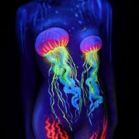 UV-Bodypainting-Jellyfish