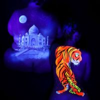 UV-Bodypainting-Taj-Mahal