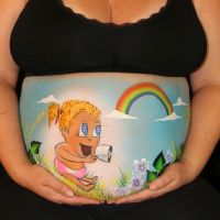 Pregnant-Belly-Painting-Baby