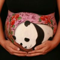 Pregnant-Belly-Painting-Panda