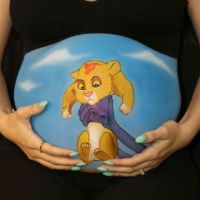 Pregnant-Belly-Painting-Simba